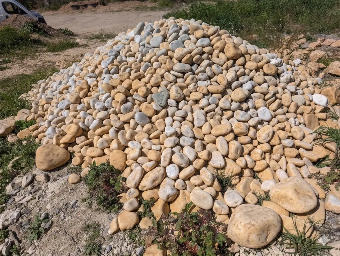 Mélange de galets